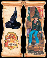 free printable Harry Potter Bookmark sorting hat