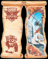 free printable Harry Potter Bookmark Owl