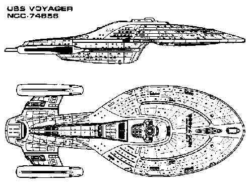 Star trek Voyager in action