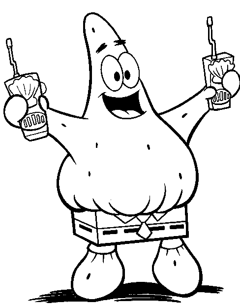 Spongebob Christmas Coloring