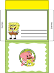 spongebob squarepants birthday party invitation envelope