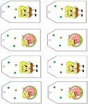 spongebob squarepants birthday party tags