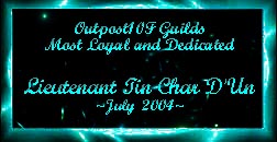 Outpost10f Guilds Loyal And Dedicated Award Award - July 2004